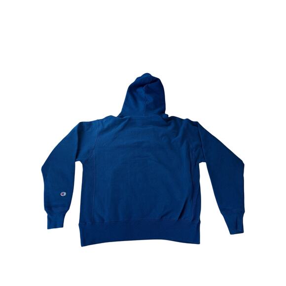 Champion Mens Reverse Weave Ombre Block Heavyweight Hoodie Jetson Blue L - Picture 5 of 8